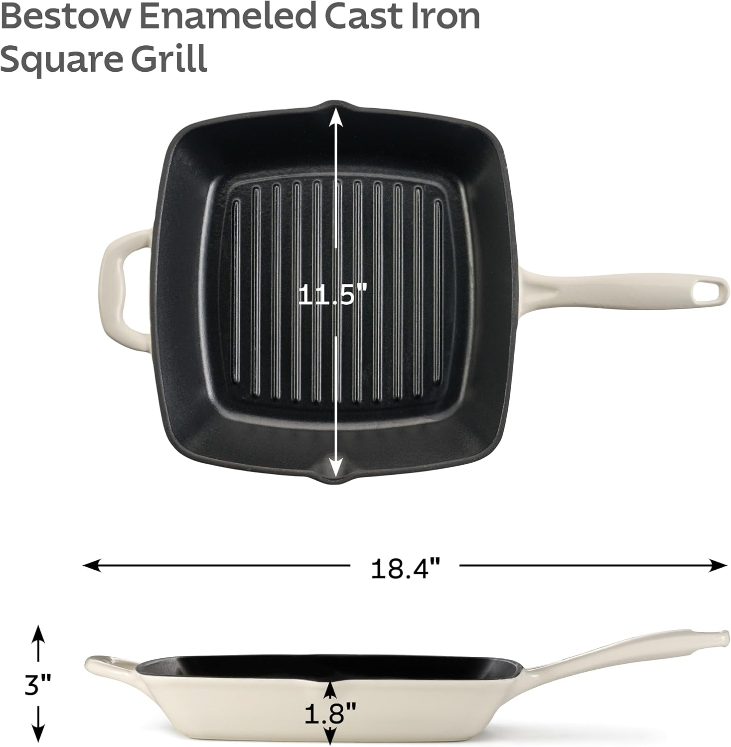 Tramontina Bestow Enameled Cast Iron 10-Inch Skillet, Blue | Perfect Pan for Frying, Searing, and Oven-to-Table Cooking