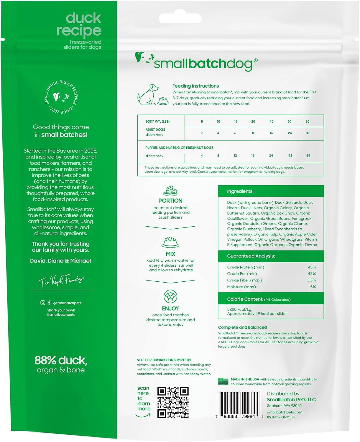 smallbatch Freeze Dried Raw Dog Food, Grass-Fed Beef Recipe, 14 oz | High Protein Dog Food, Grain-Free, Single Protein, for Picky Eaters, Hydrate & Serve, All Life Stages, Puppies & Adult Dogs