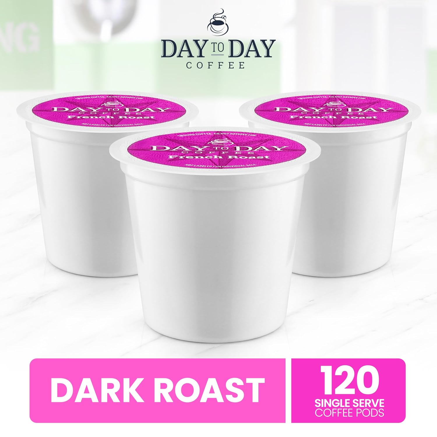 Day To Day Coffee Pods, Breakfast Blend Medium Roast, 120 Count K-Cup | Compatible with Keurig K-Cup brewers. Bulk single serve pods for everyday morning coffee at home, office or breakroom