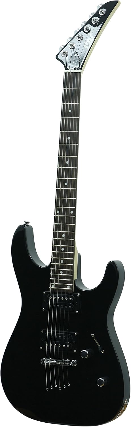 Unknown ivy 6 String Solid-Body Electric Guitar, Right, Black (ISJ-100 BK)