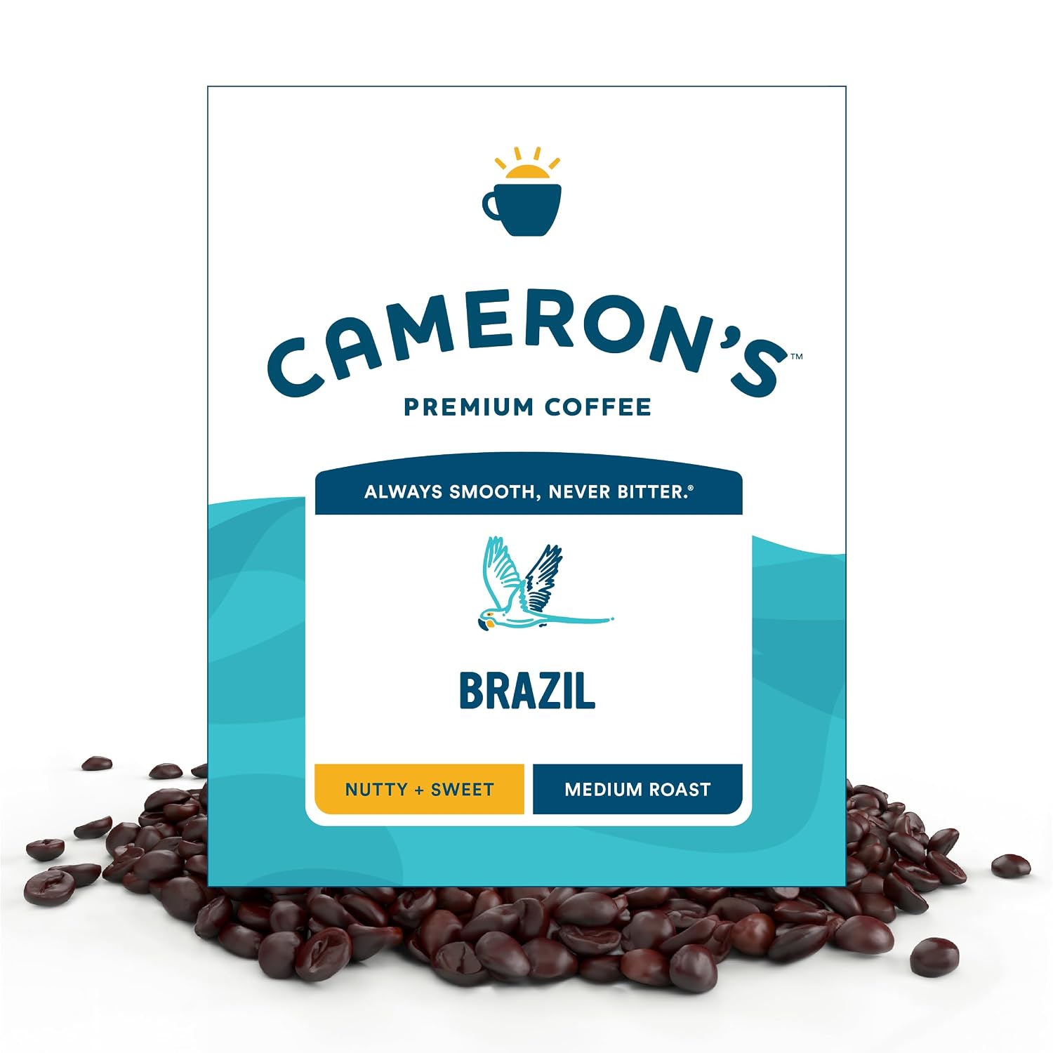 Cameron's Coffee Roasted Whole Bean Coffee, Flavored, Vanilla Hazelnut, 4 Pound
