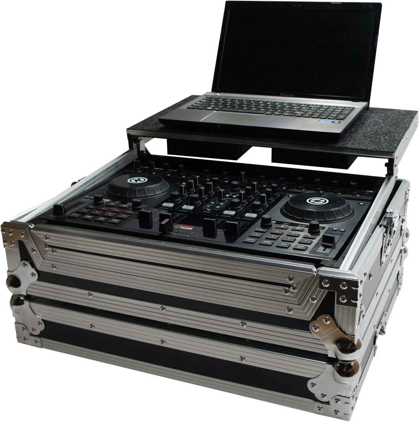 Flight Case Fits Numark Mixtrack Pro with Laptop Stand - Harmony Cases
