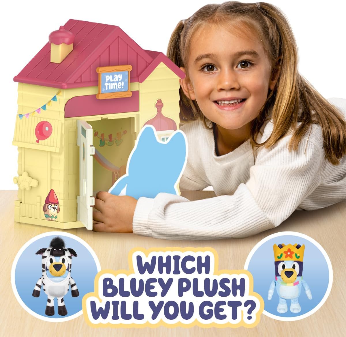Bingo & Bluey Plush Toys 2-Pack, Soft Deluxe Fabric, Embroidered