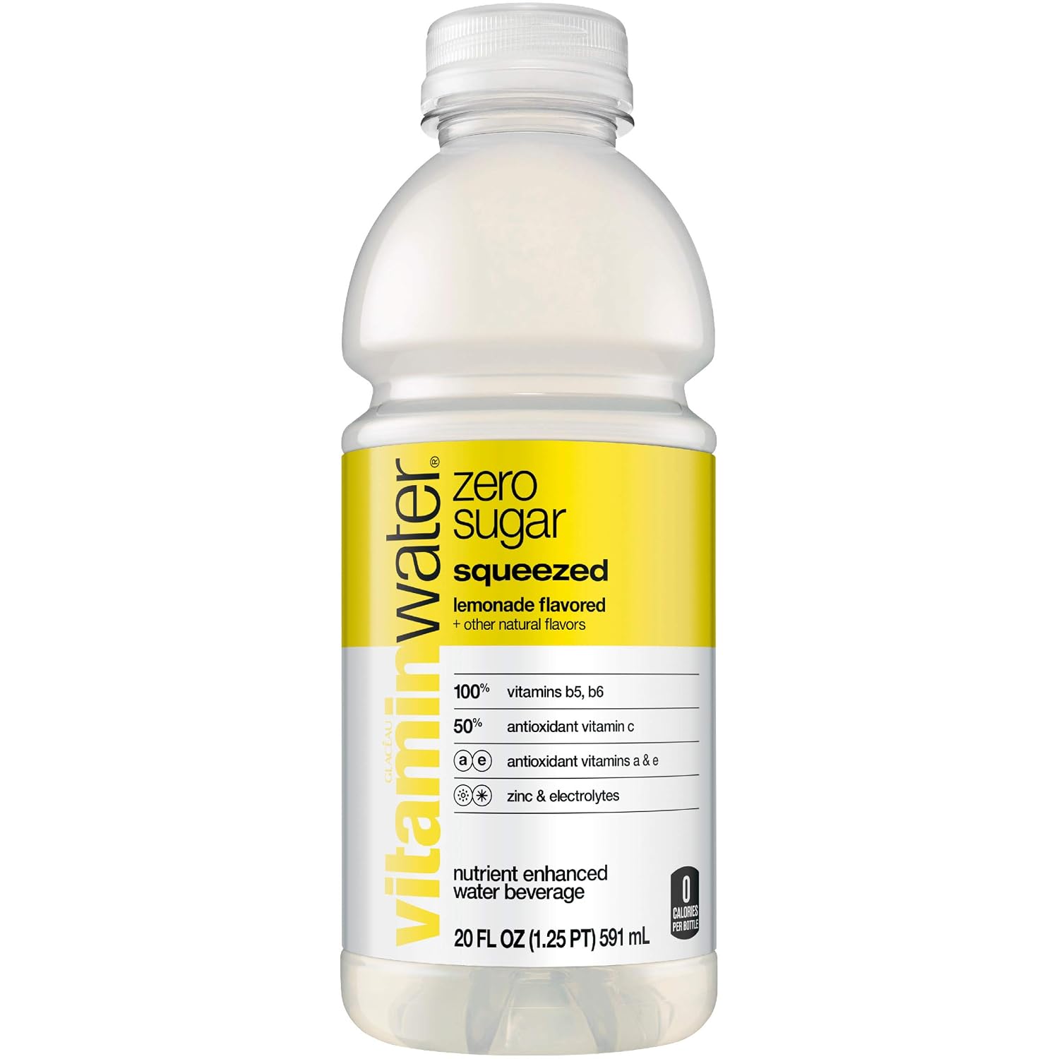 vitaminwater Power-C Dragonfruit Water Beverage, 16.9 fl oz, 6 pack | Bottled, nutrient-enhanced flavored water drink with 90 calories per bottle, antioxidants, and vitamins