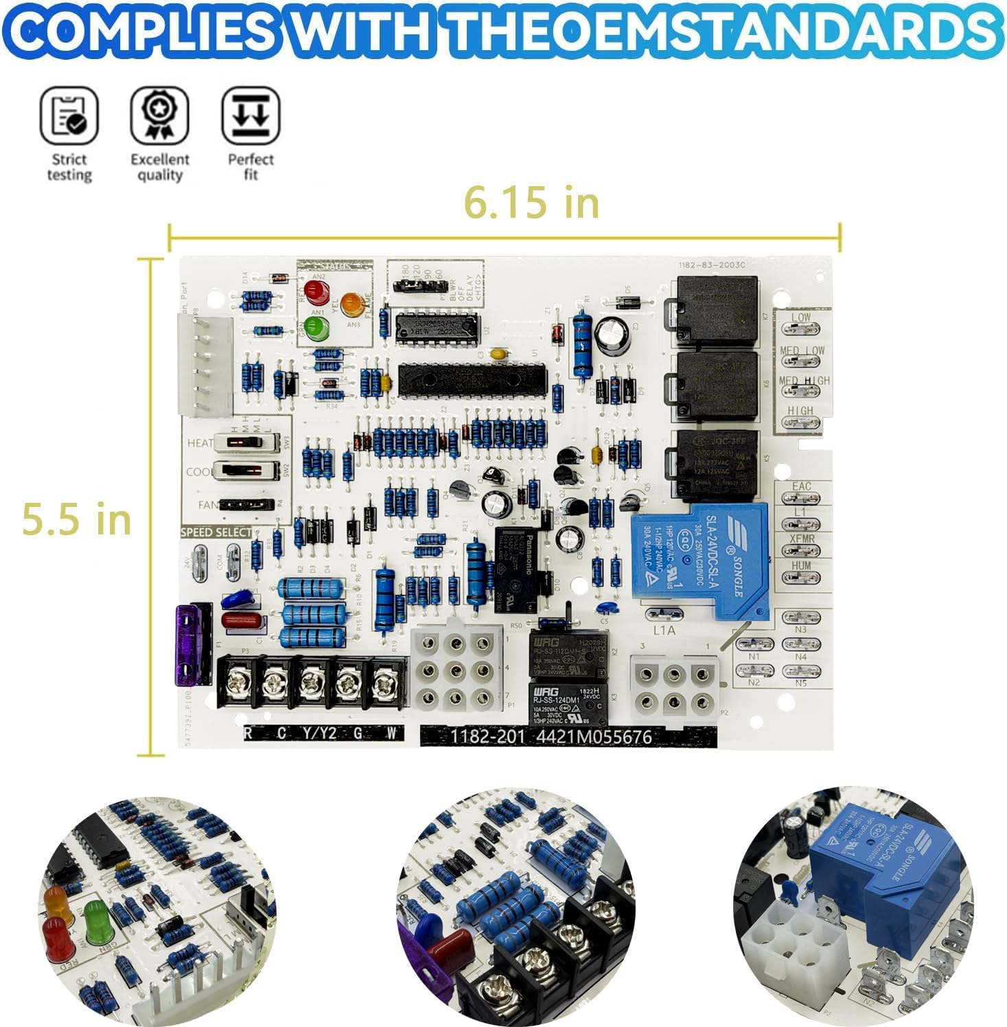 Upgraded 60105 Furnace Ignition Control Board for Mr Heater and HeatStar MHU HSU Series Enerco Big Maxx Overhead Compact Garage Workshop Forced Air Furnaces Natural Gas and Propane Up to 125000 BTU