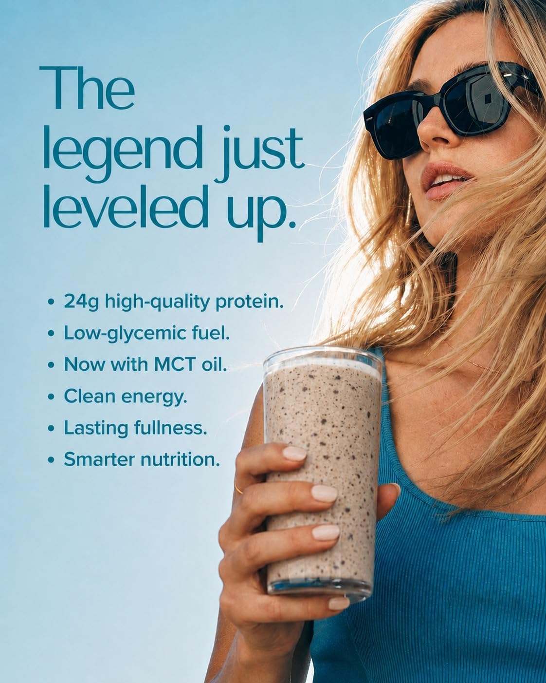 IsaLean Protein Shake - Complete Nutrition for Maintaining Healthy Weight & Lean Muscle Growth Enhanced with MCT Oil - 24 Vitamins & Minerals - 28.1 oz - 14 Meal Canister - Creamy Chocolate