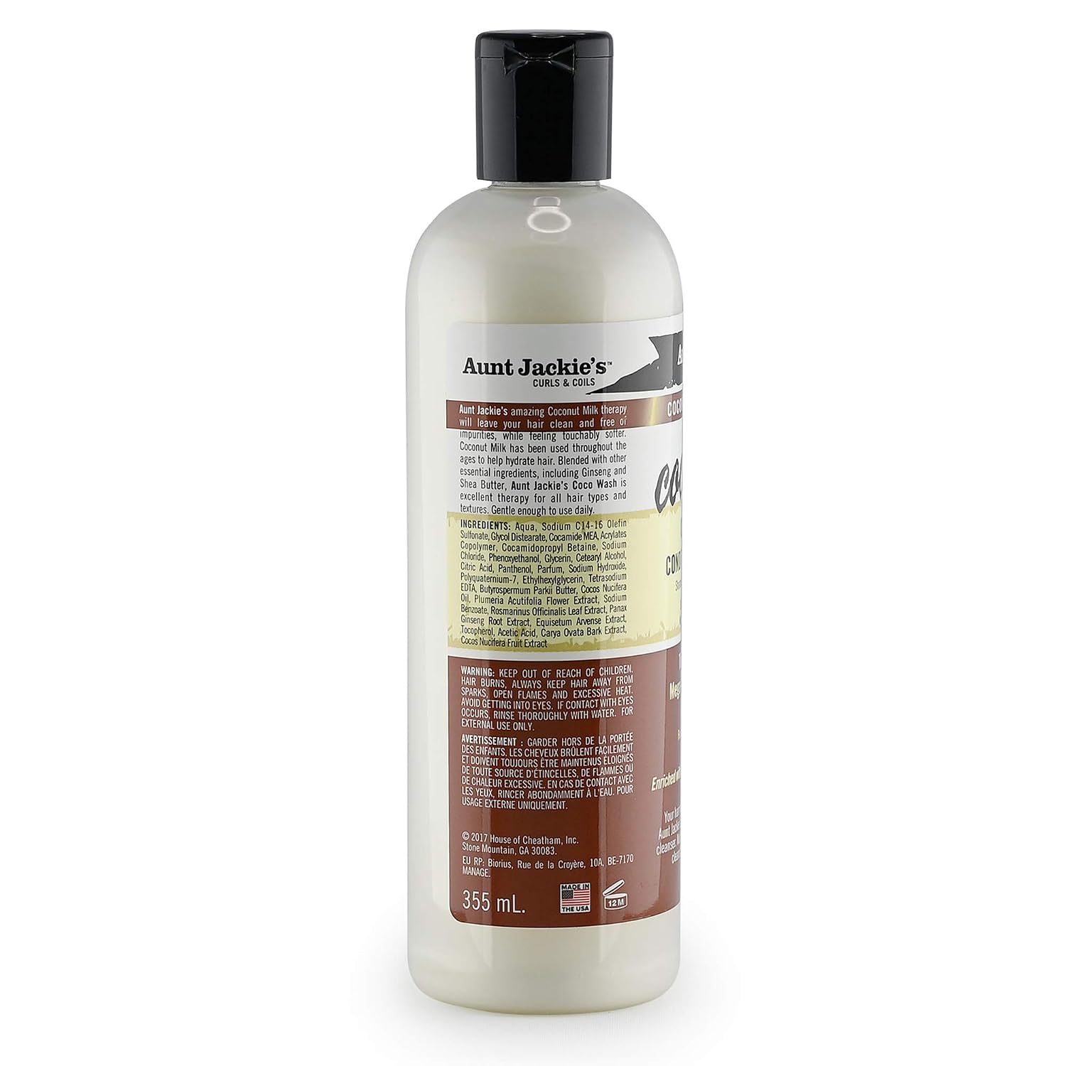 Aunt Jackie's Coconut Crème Recipes Curl Boss Coconut Curling Hair Gel for Natural Curls, Coils and Waves, 15 oz