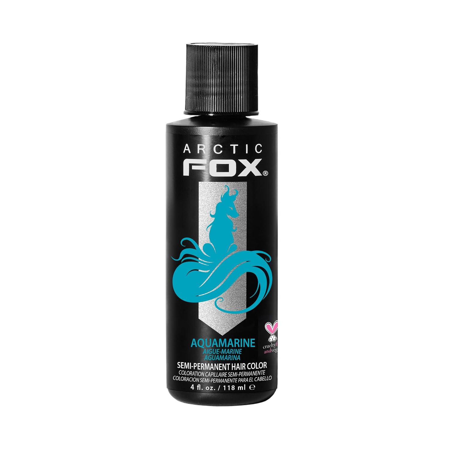 ARCTIC FOX Virgin Pink Semi-Permanent Hair Color - Vegan - 4 fl oz | Vivid and Vibrant, Cruelty Free, Ammonia Free, Peroxide Free, , Cream Formula