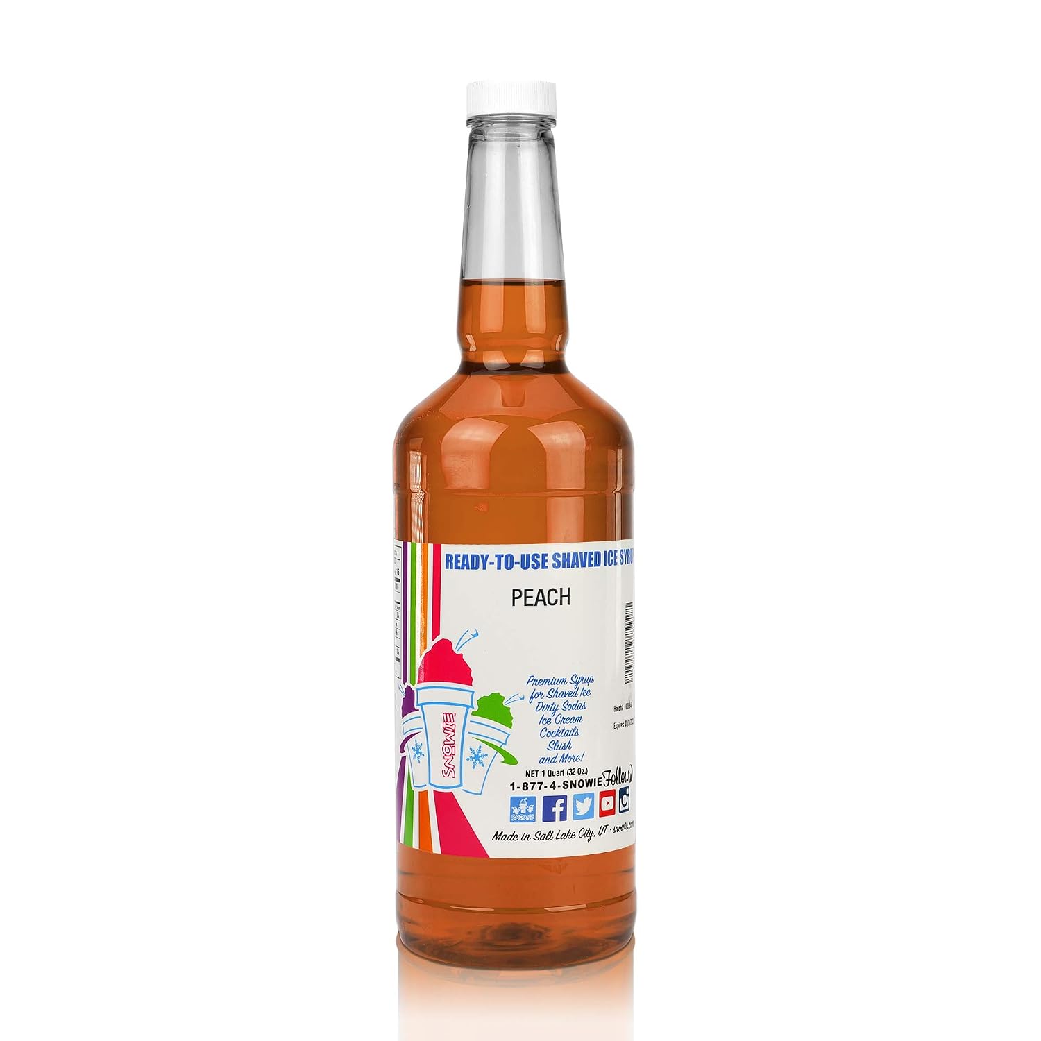 SNOWIE Ready to Use Shaved Ice Snow Cone Syrup - Gallon (Cotton Candy Pink)