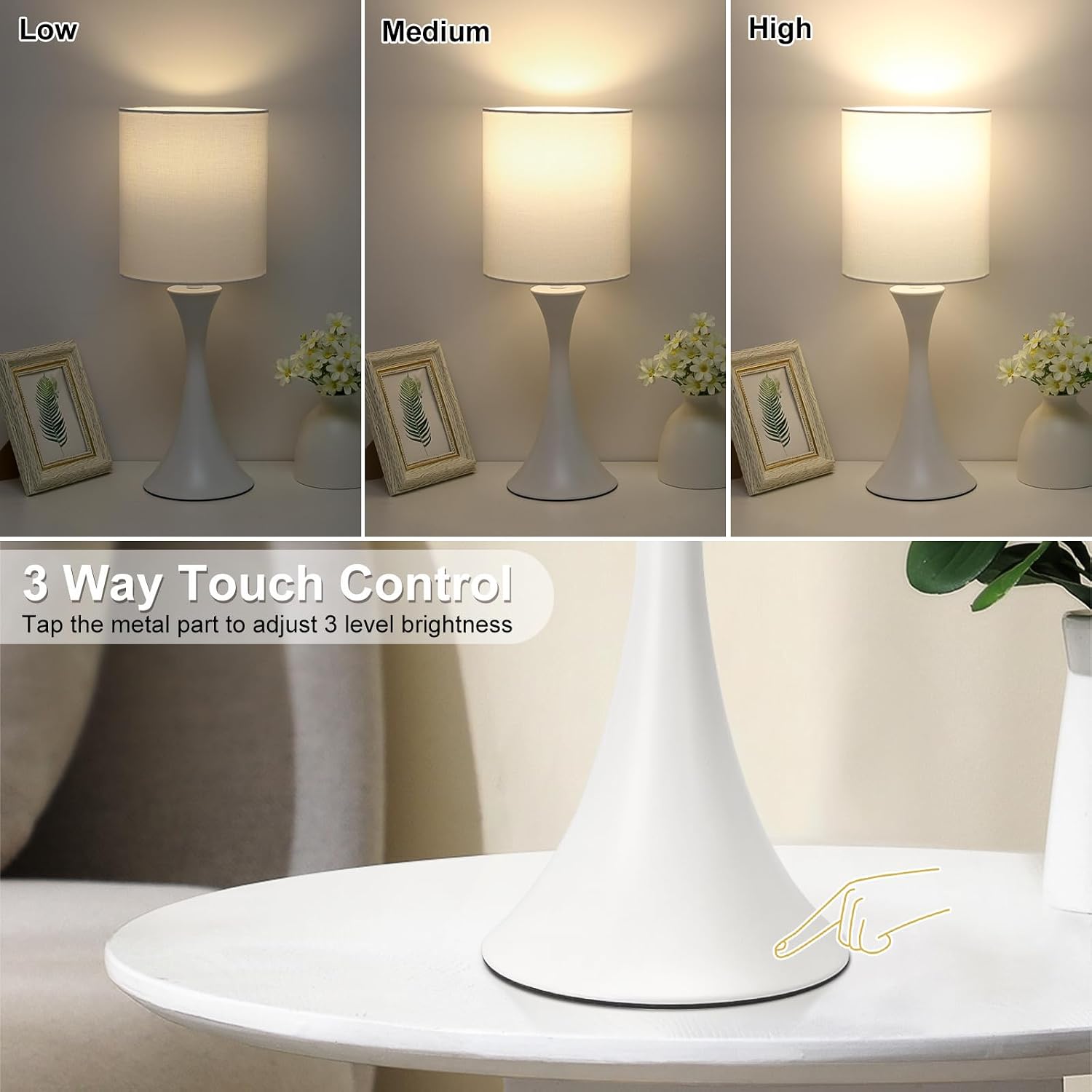 3 Way Touch Control Table Lamp