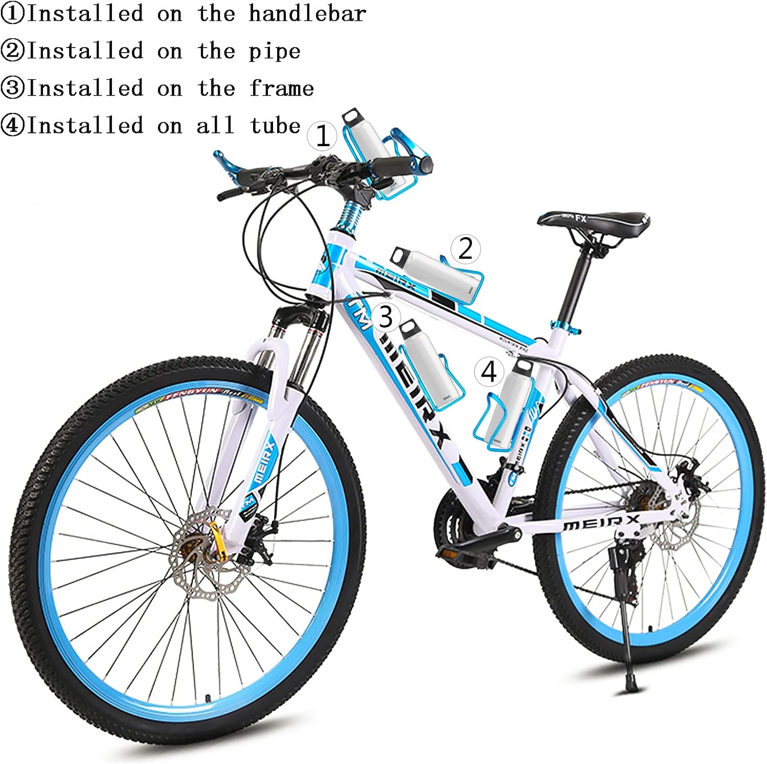 Aluminum Alloy Biking Bicycle Water Bottle Cage Holder, Cycling Bike Water | Bottle Cage