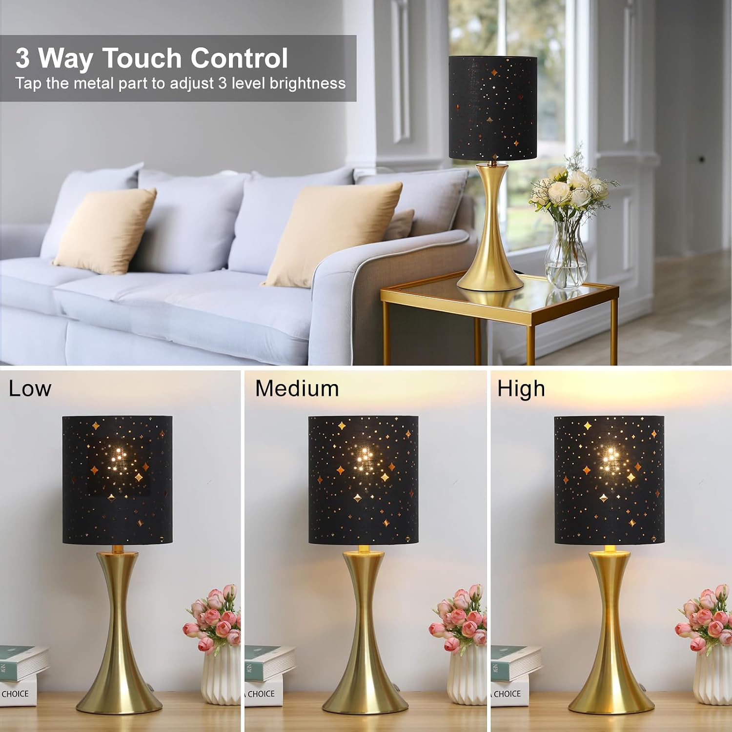 3 Way Touch Control Table Lamp
