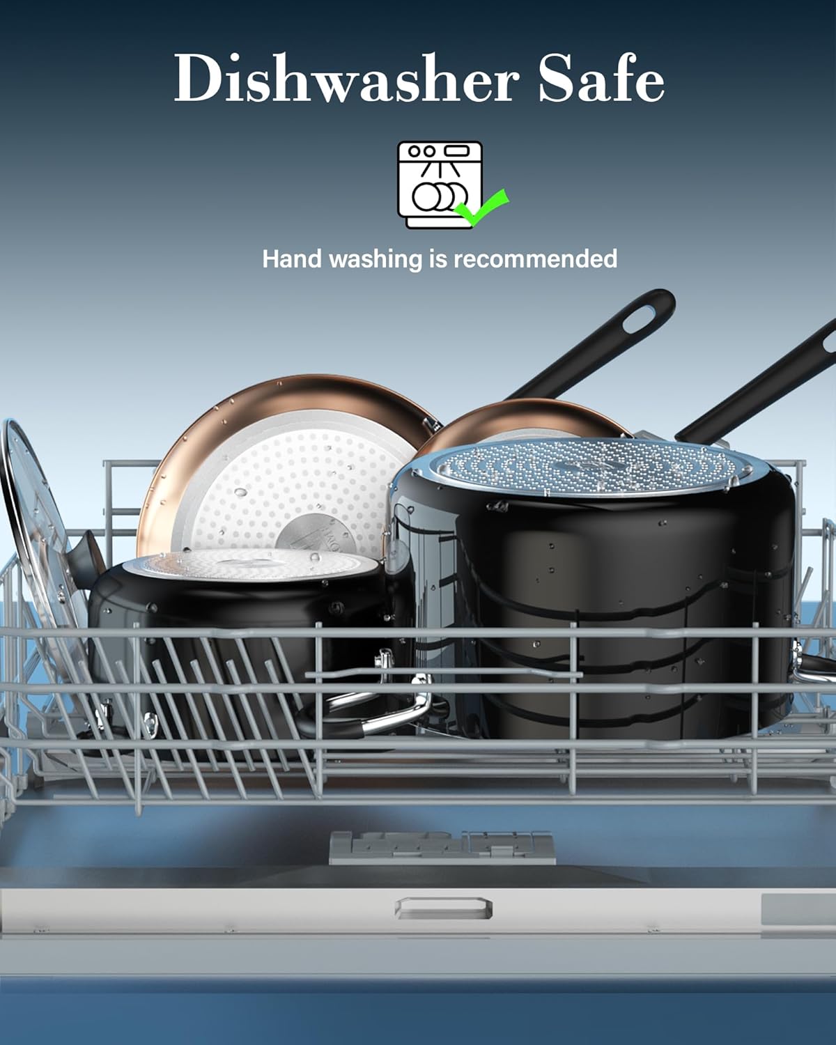 Cook N Home 10.5 Quart Non Stick Stock Pot with Lid, Large Pots for Cooking