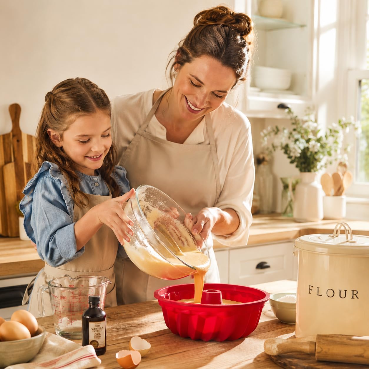 Mrs. Anderson's Baking Silicone Loaf Bread Pan, Non-Stick European-Grade Silicone