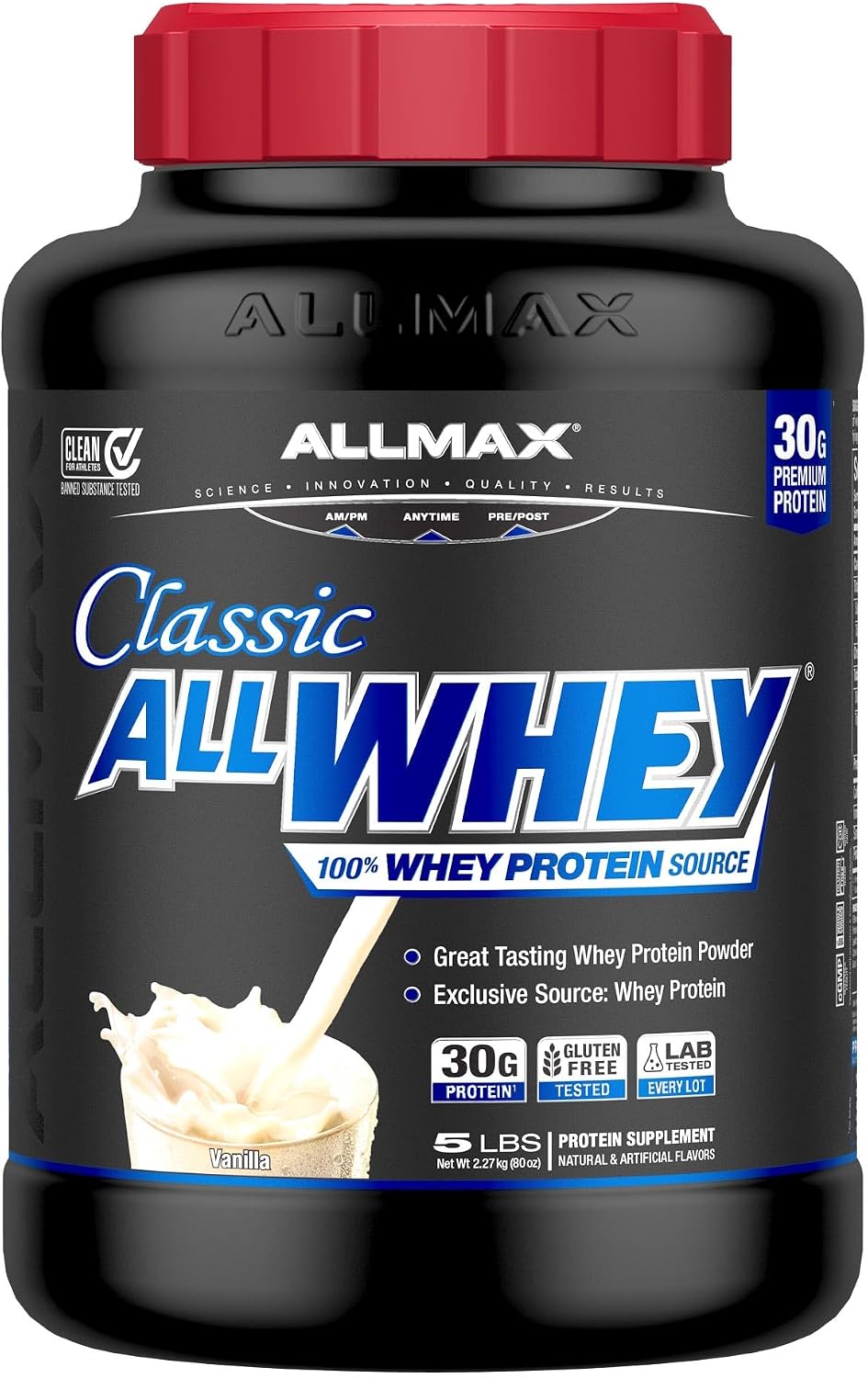 ALLMAX AllWhey Classic Whey Protein Powder, Chocolate, 5 lb