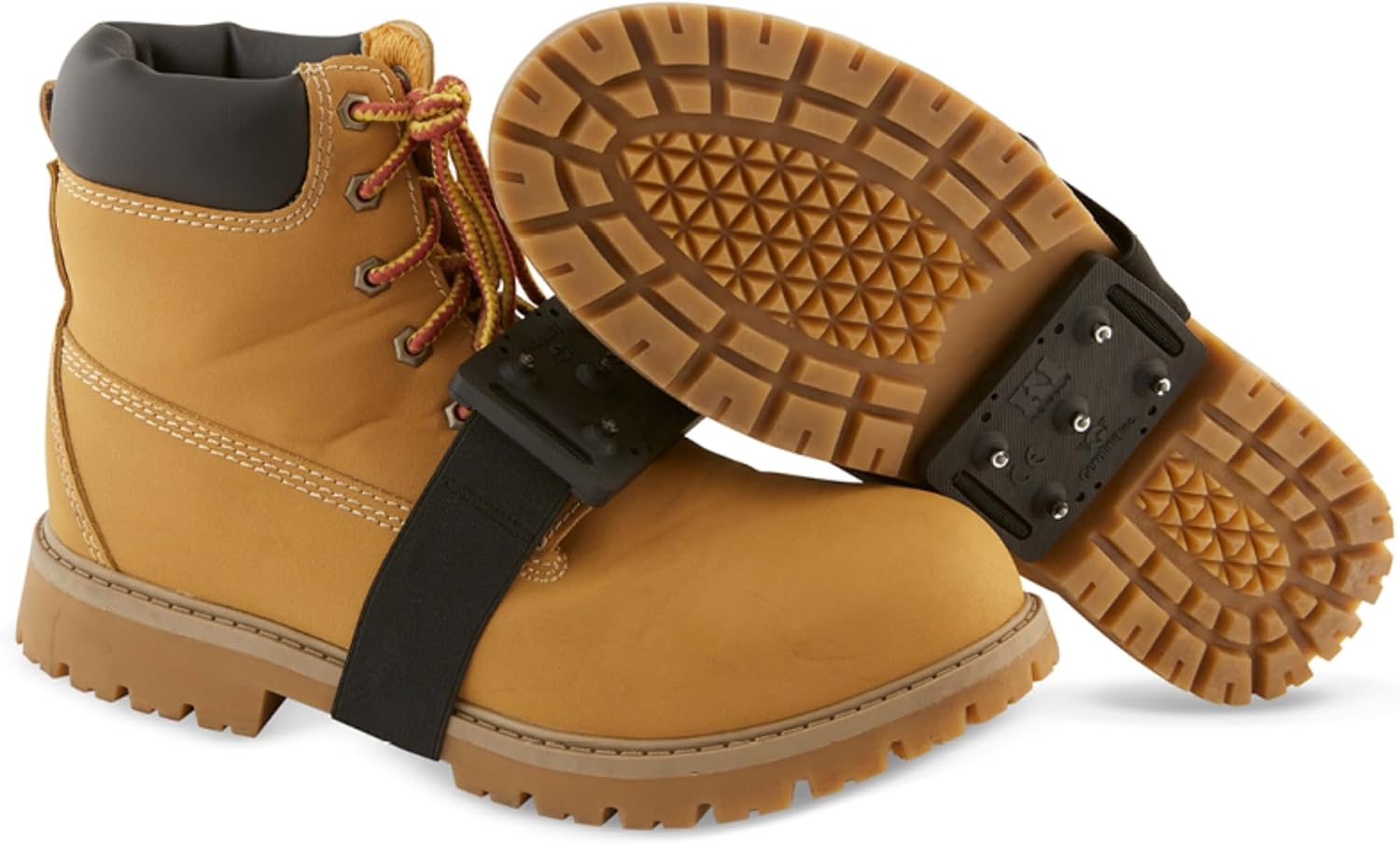K1 Mid-Sole Ice Cleats for Men & Women - Rotatable Traction Aids For Winter Snow - Hi Vis - Low Profile