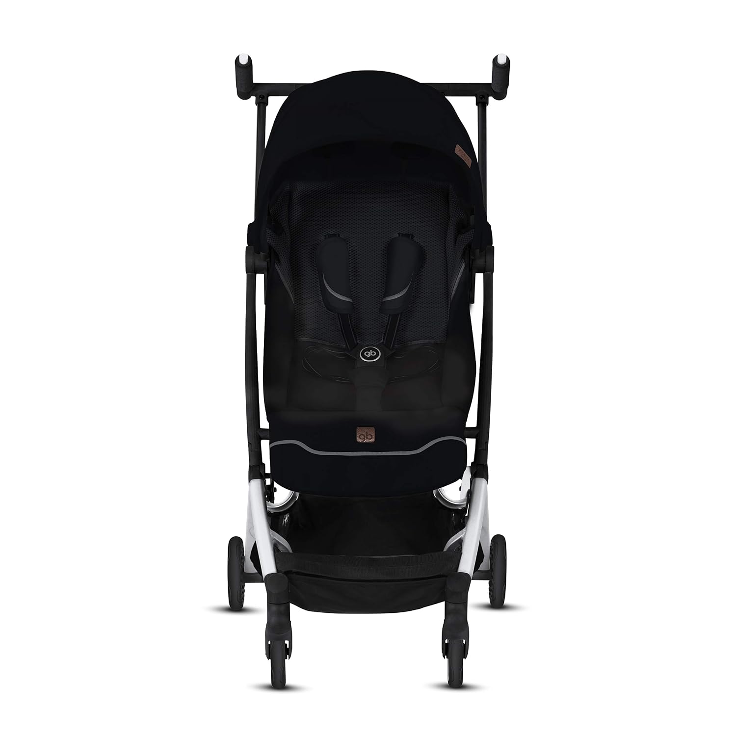 gb Pockit+ All-Terrain, Ultra Compact Lightweight Travel Stroller with Canopy and Reclining Seat in Velvet Black