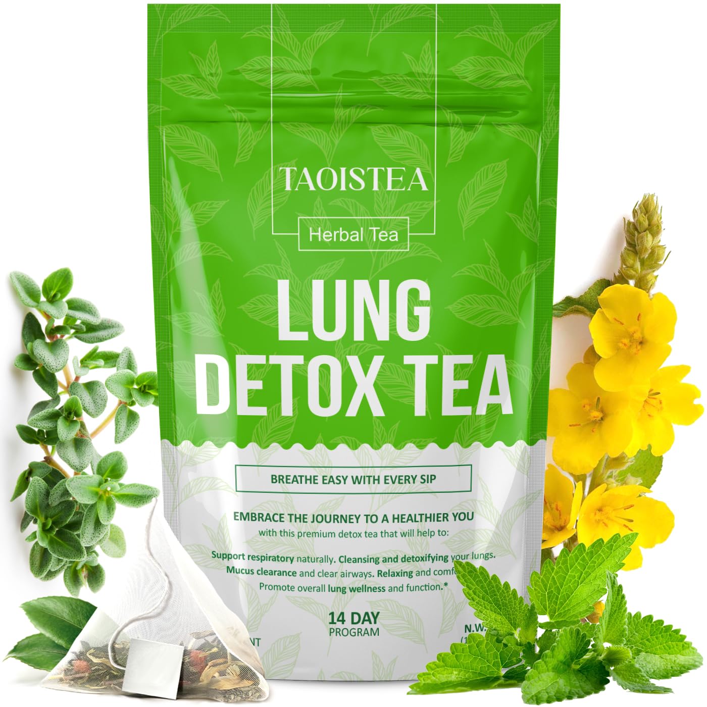 TAOISTEA 14 Day Detox Tea for Weight Loss, Body Cleanse, Metabolism Boost - Morning Boost and Night Cleanse Teas