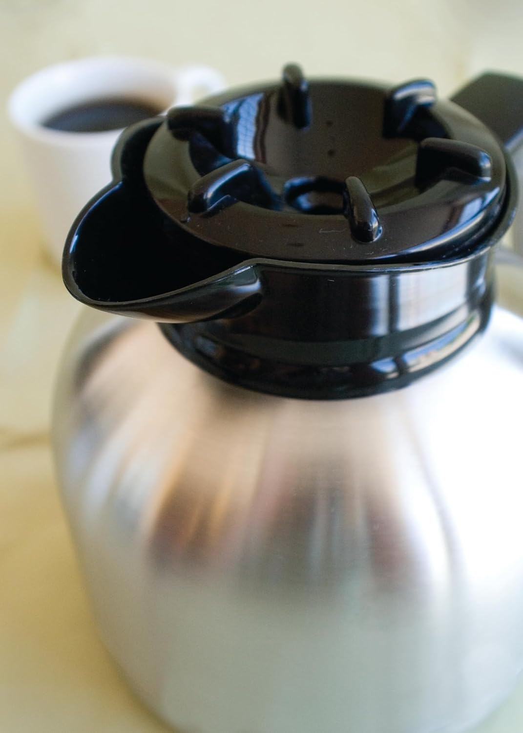 Service Ideas Brew N' Pour Carafe, Dial/Timer Lid, 64.2oz, Vacuum Insulated