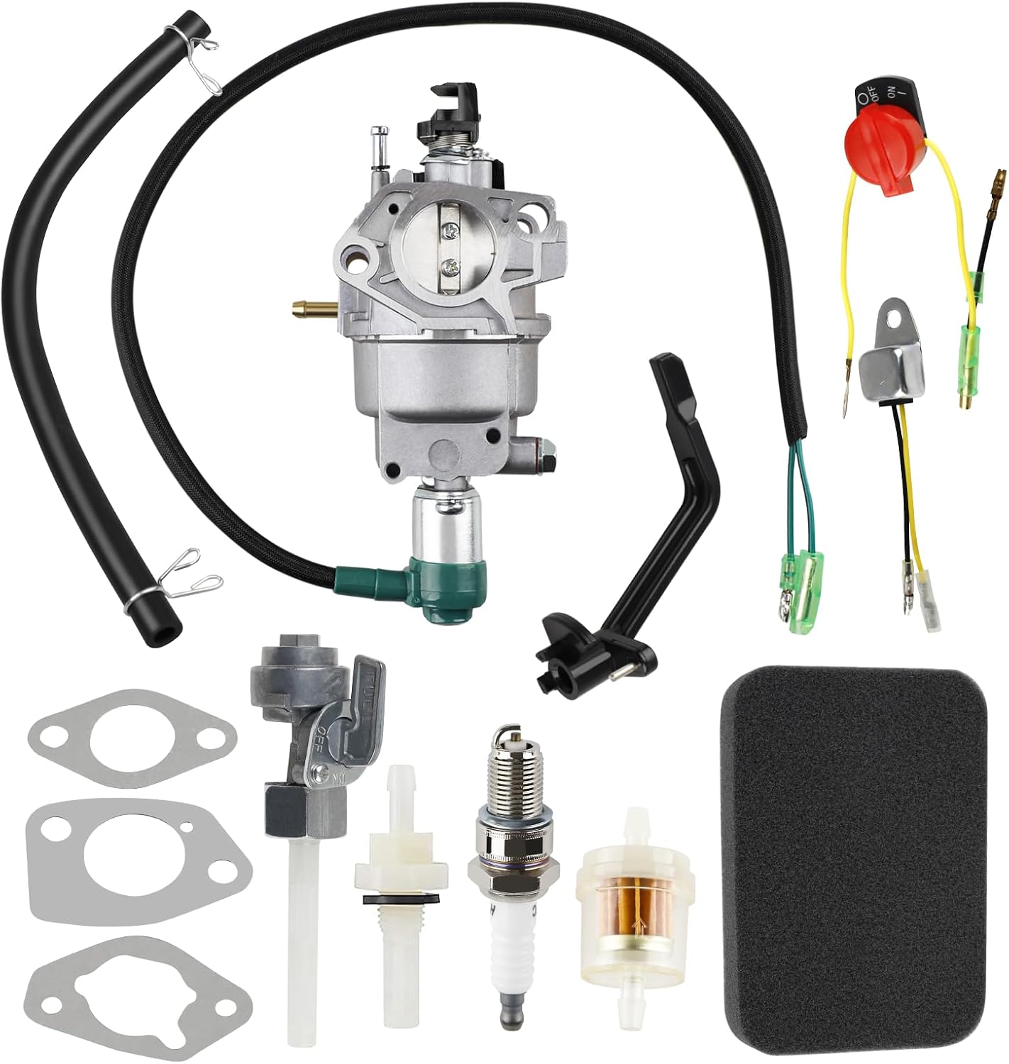 69671 Carburetor for Predator 420cc Generator 9000 8750 7000 6500 5500 Watt 13HP 14HP 15HP 16HP Gasoline Portable Generator Carburetor with Air