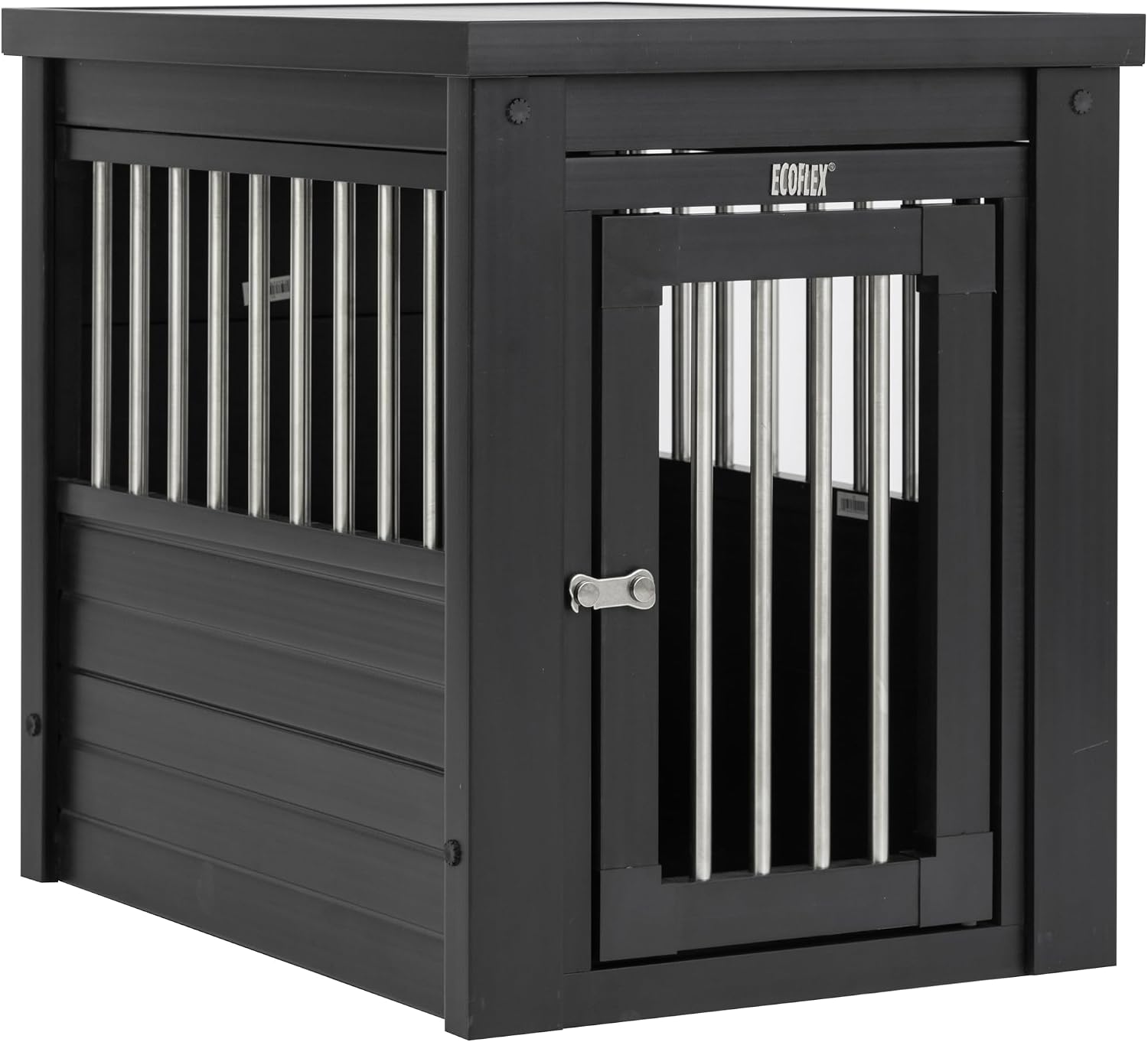 New Age Pet ecoFLEX Pet Crate/End Table, Small, Grey, Model:EHHC405S