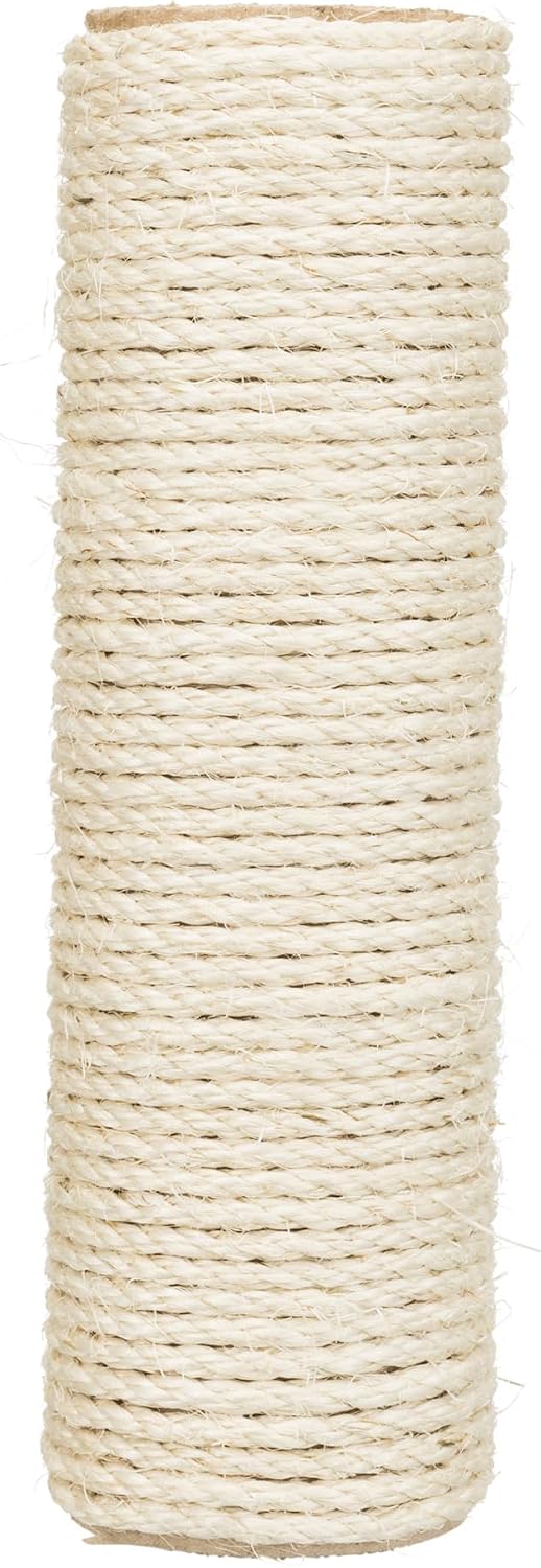 TRIXIE Replacement Sisal Post for Cat Scratching Posts, Backup Scratcher for Indoor Cat Furniture, Trees and Towers, 3.5 in x 23.6 in (9 x 60 cm)