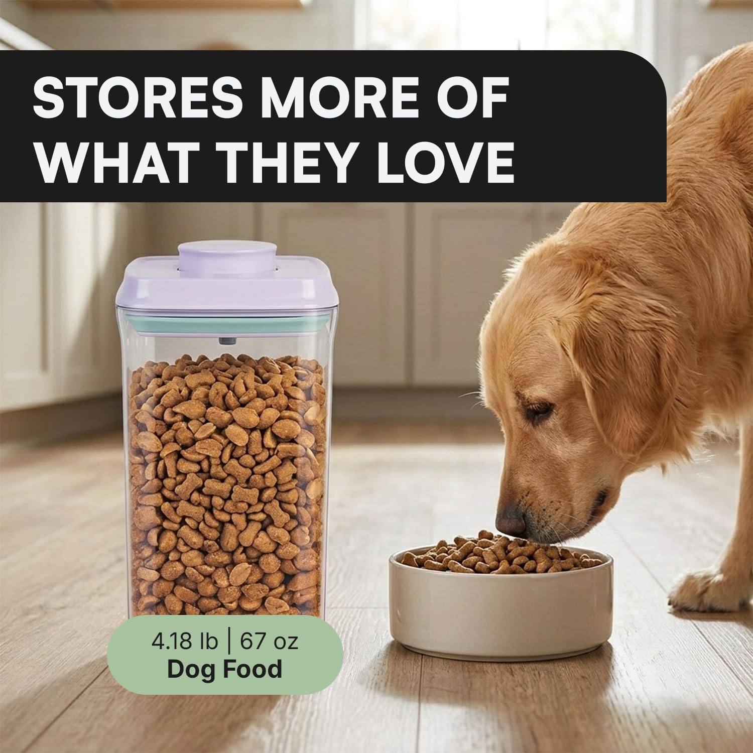 Bop Top Airtight Food Storage Containers | Pop-Top Lid | 16.5 Cups / 135 Oz