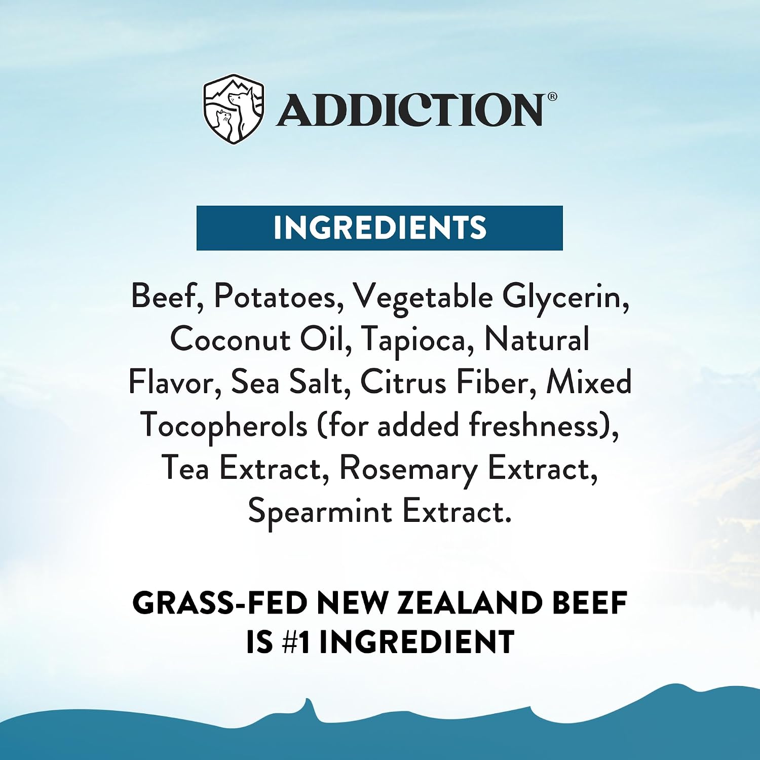Addiction Venison Recipe Meaty Bites, All Natural Free Range Grain Free High Meat Dog Treats, 4 Oz.