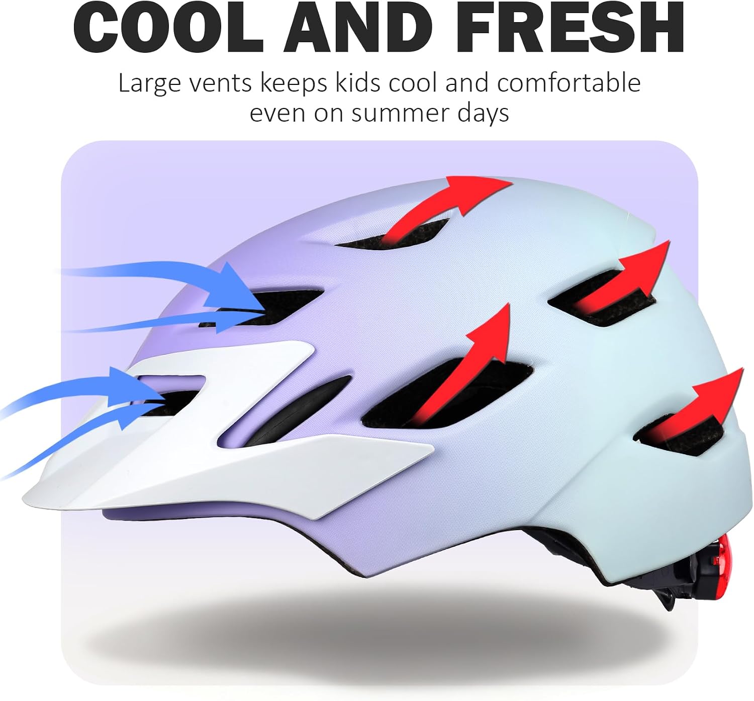 Kids Bike Helmet, Toddler Youth Helmet for Boys Girls, Ages 3-5, 5-8, 8-14