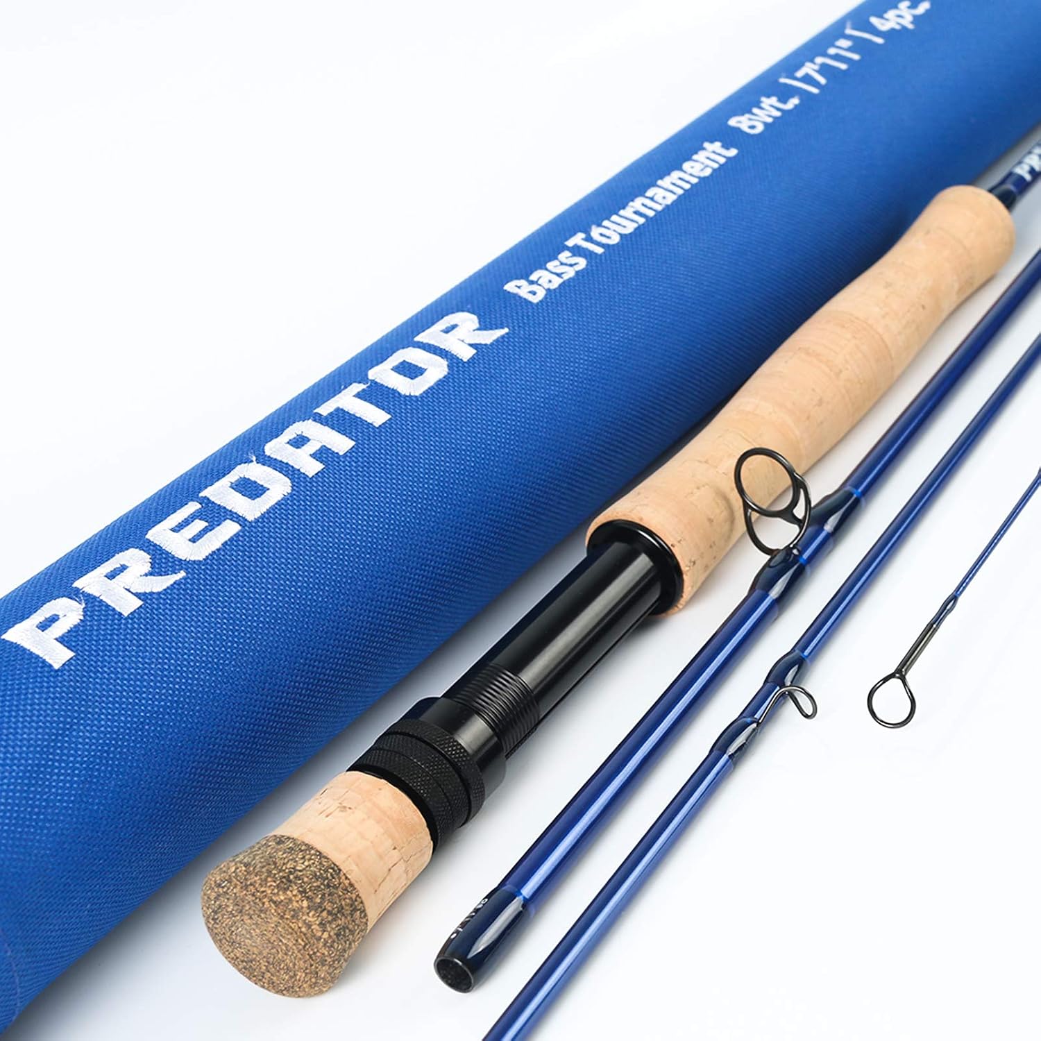 M MAXIMUMCATCH Maxcatch Predator Big Game and Saltwater Fly Fishing Rod: 7'11''/9'/9'2''/10', 4-Piece, 8/9/10/11/12 Weight