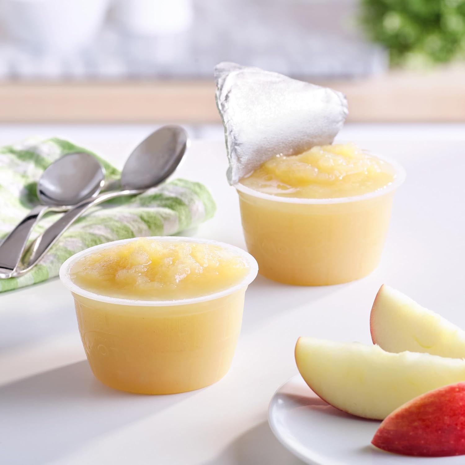 Mott's No Sugar Added Applesauce, 3.9 oz cups, 6 count