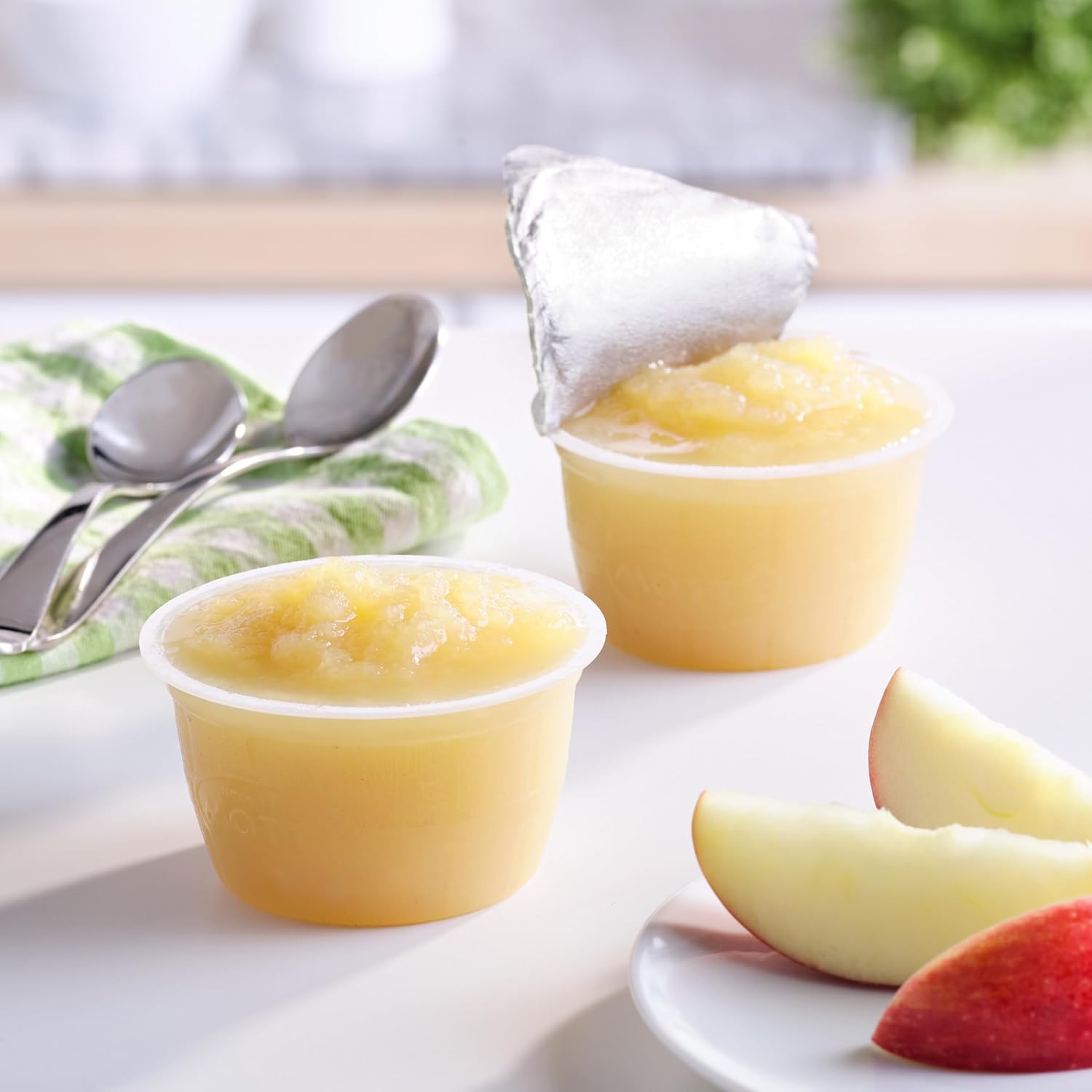 Mott's Applesauce, 4 Oz Cups, 36 Count, No Artificial Flavors, Good Source of Vitamin C, Nutritious Option for The Whole Family