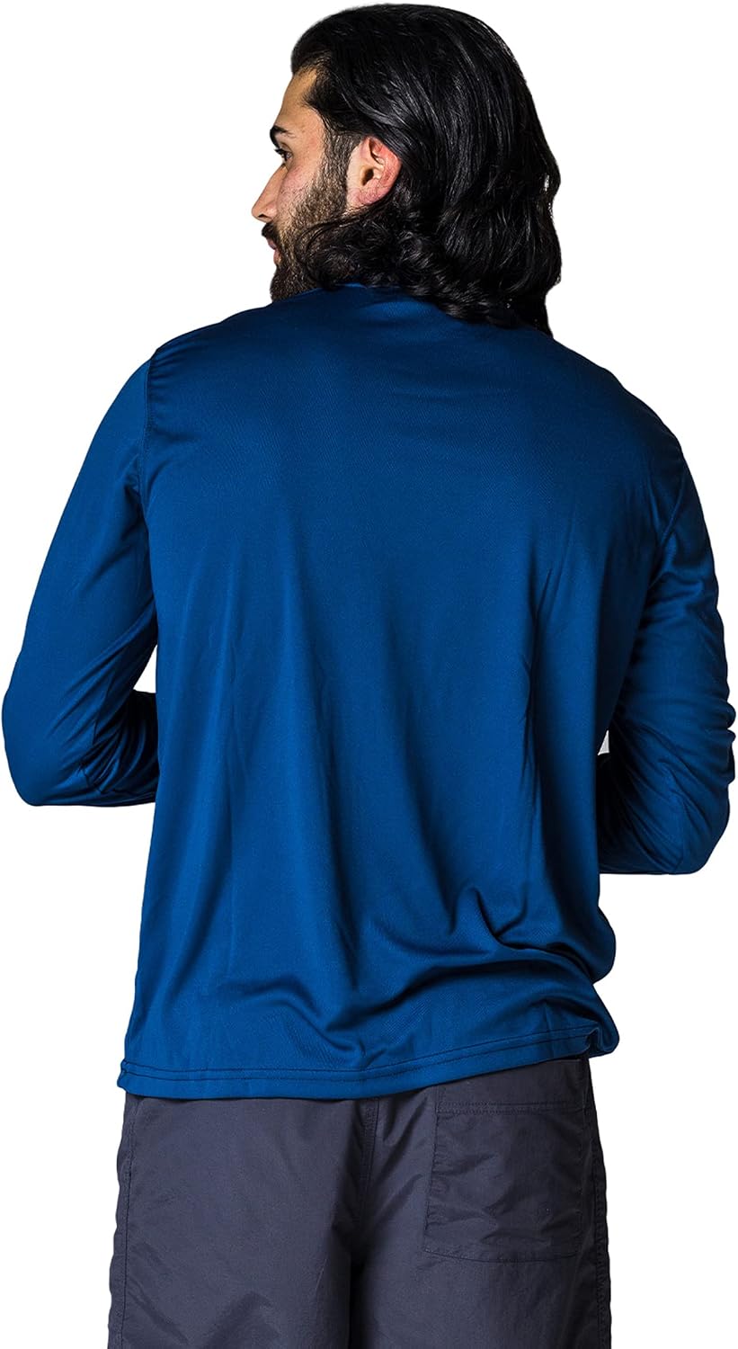 Vapor Apparel Men's Outdoor UPF 50+ Long Sleeve T-Shirt, UV Sun Protection for Fishing, Running, Hiking, Swimming