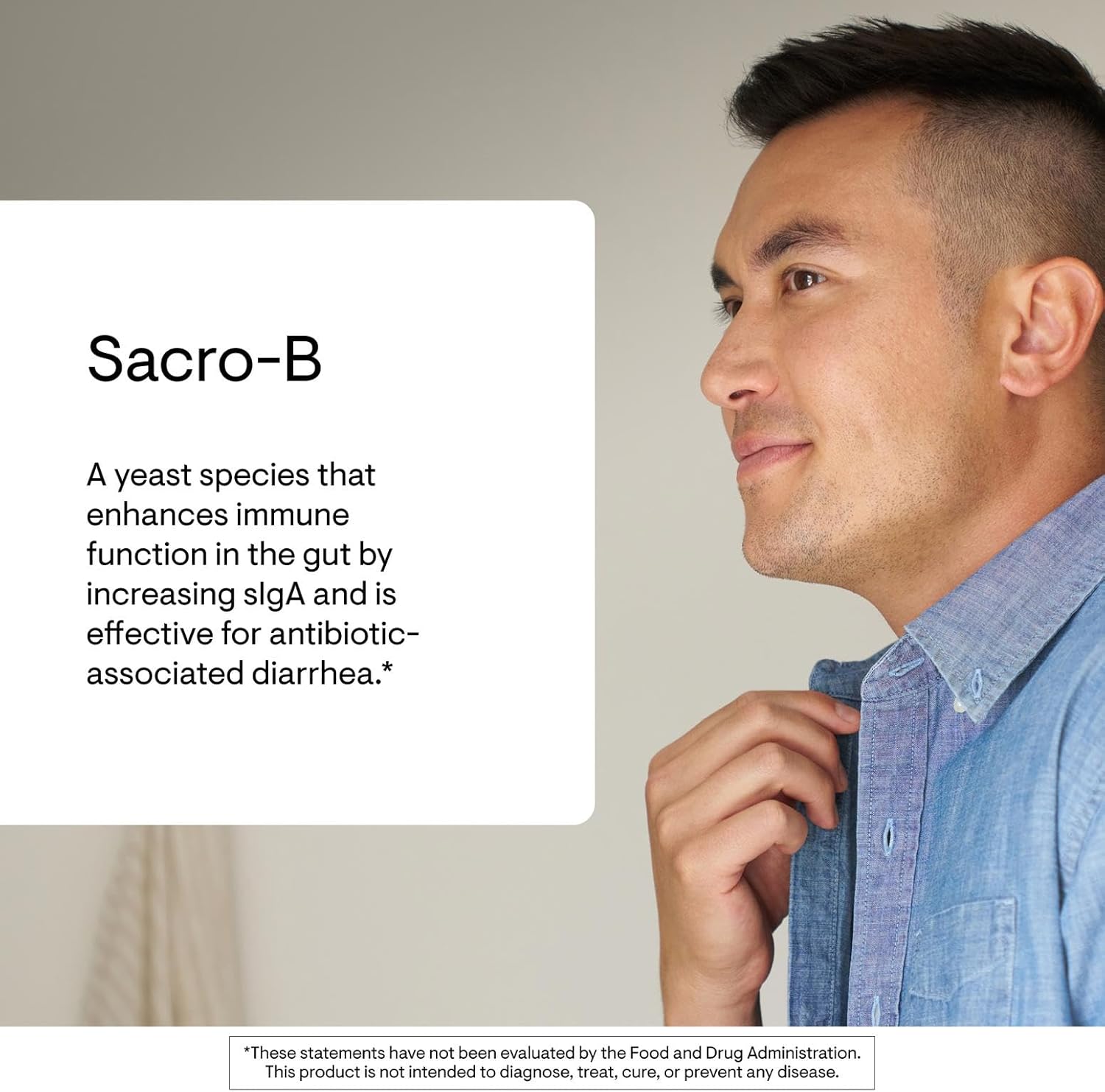 THORNE - Sacro-B - Saccharomyces boulardii - Shelf Stable Probiotic - Gut Health Supplement to Support Immune Function in the Gut - Occasional