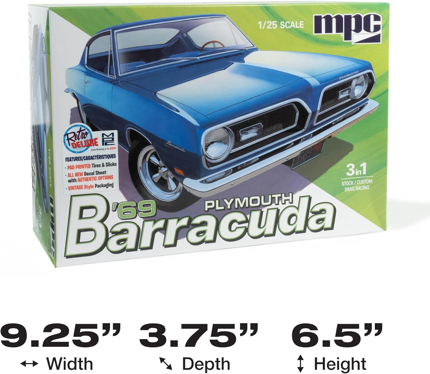 MPC 1969 Plymouth Barracuda 1:25 Scale Model KIt