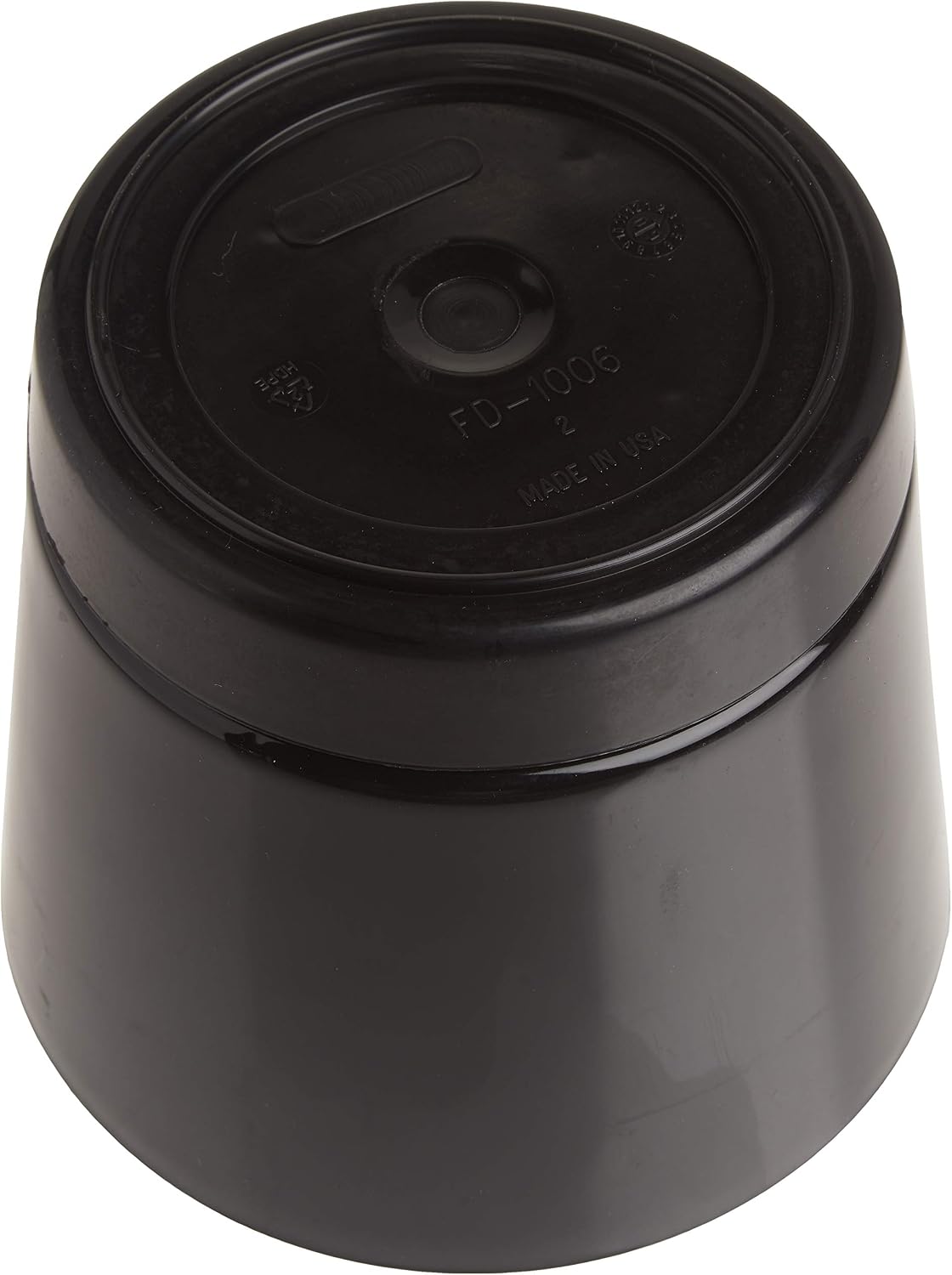 Novelty Majestic Full Depth Round Cylinder Pot, Glossy White, 8-Inch (10082)