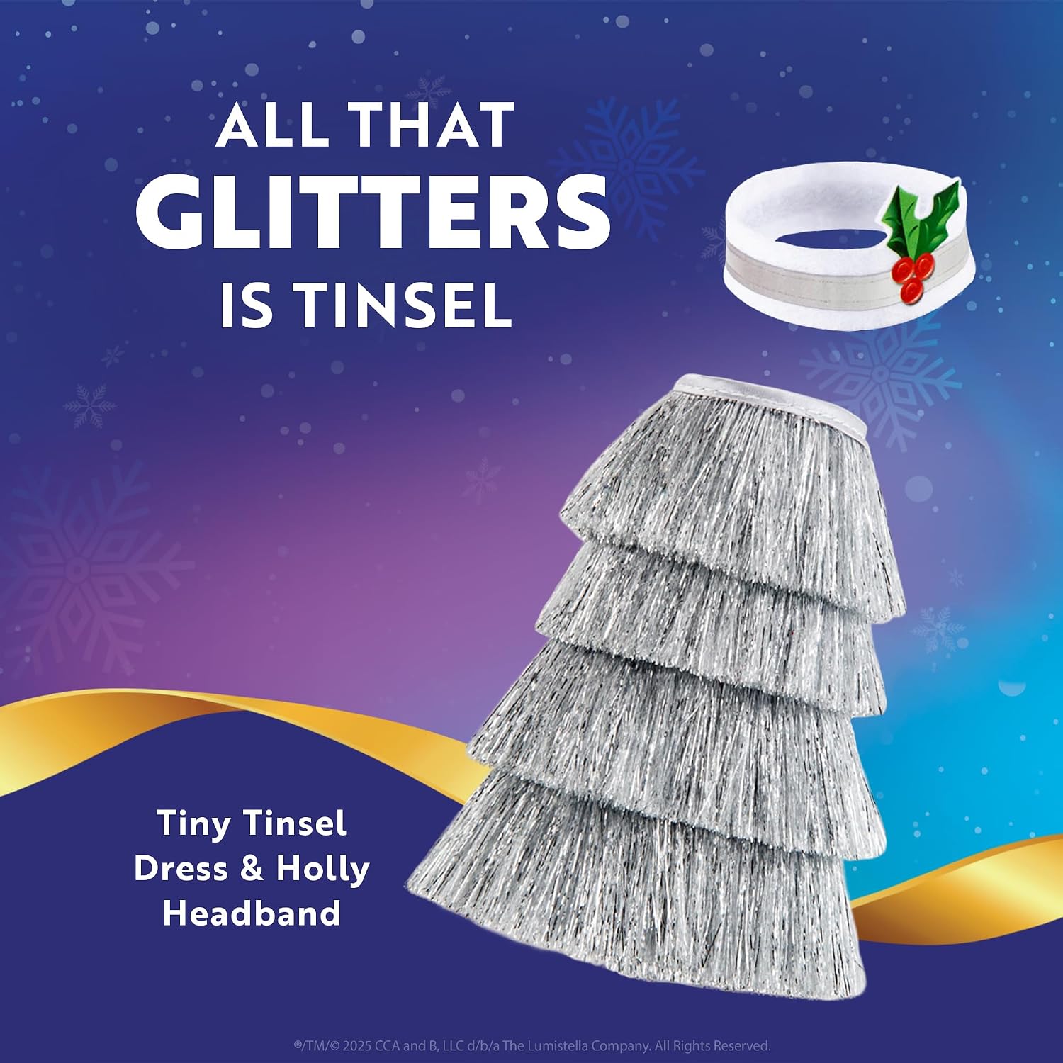 The Elf on the Shelf Claus Couture Tiny Tinsel Dress