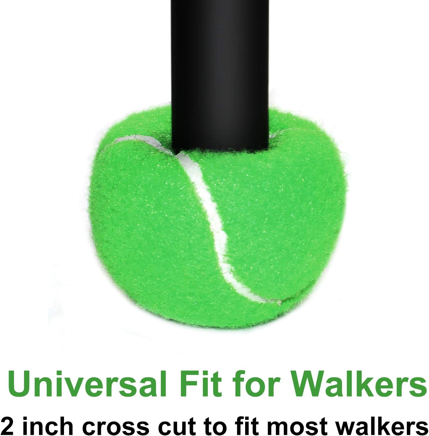 URBEST Walker Tennis Balls 4pcs Precut Heavy Duty Tennis Balls for Walkers