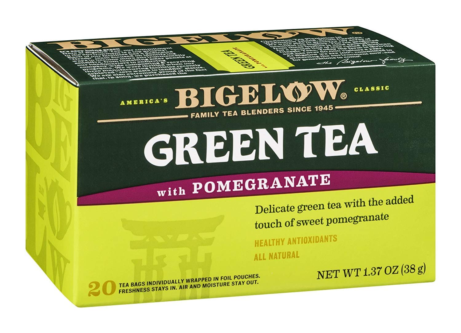 Bigelow Tea Classic Green Tea Bags, 40 Count (Pack of 6)