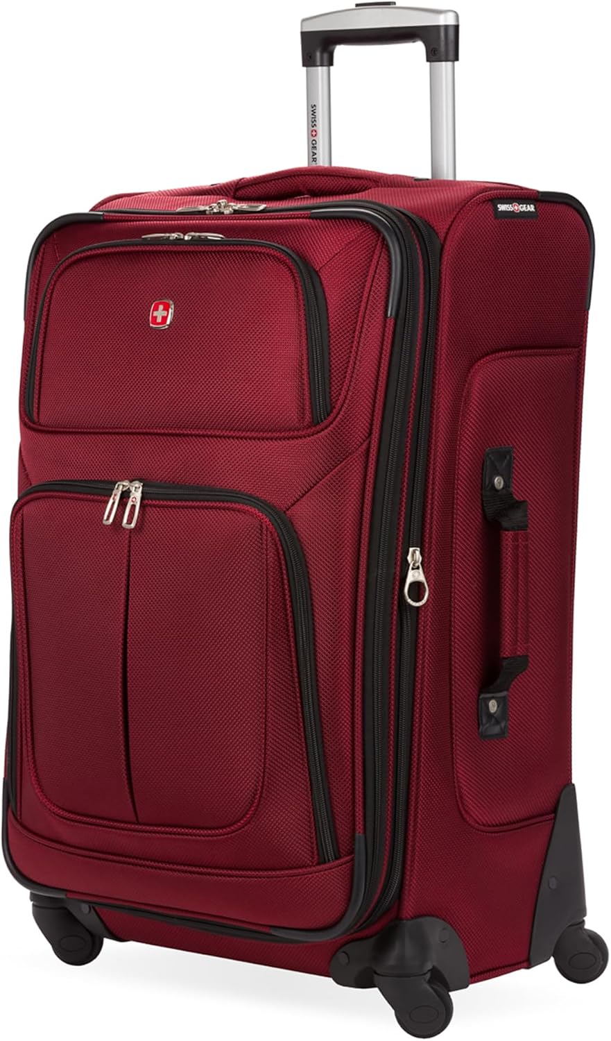 SWISSGEAR Sion Carry-On Spinner Luggage, Softside Expandable, Lightweight Suitcase, Dark Grey, 22.75-Inch