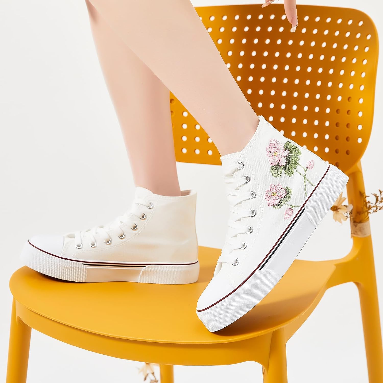 hash bubbie High Top Canvas Sneakers Fashion Walking Shoes