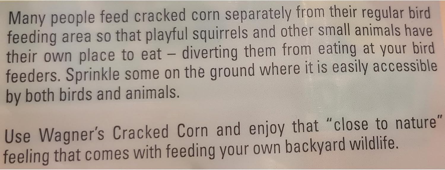 Wagner's 18542 Cracked Corn Wild Bird Food, 10-Pound Bag