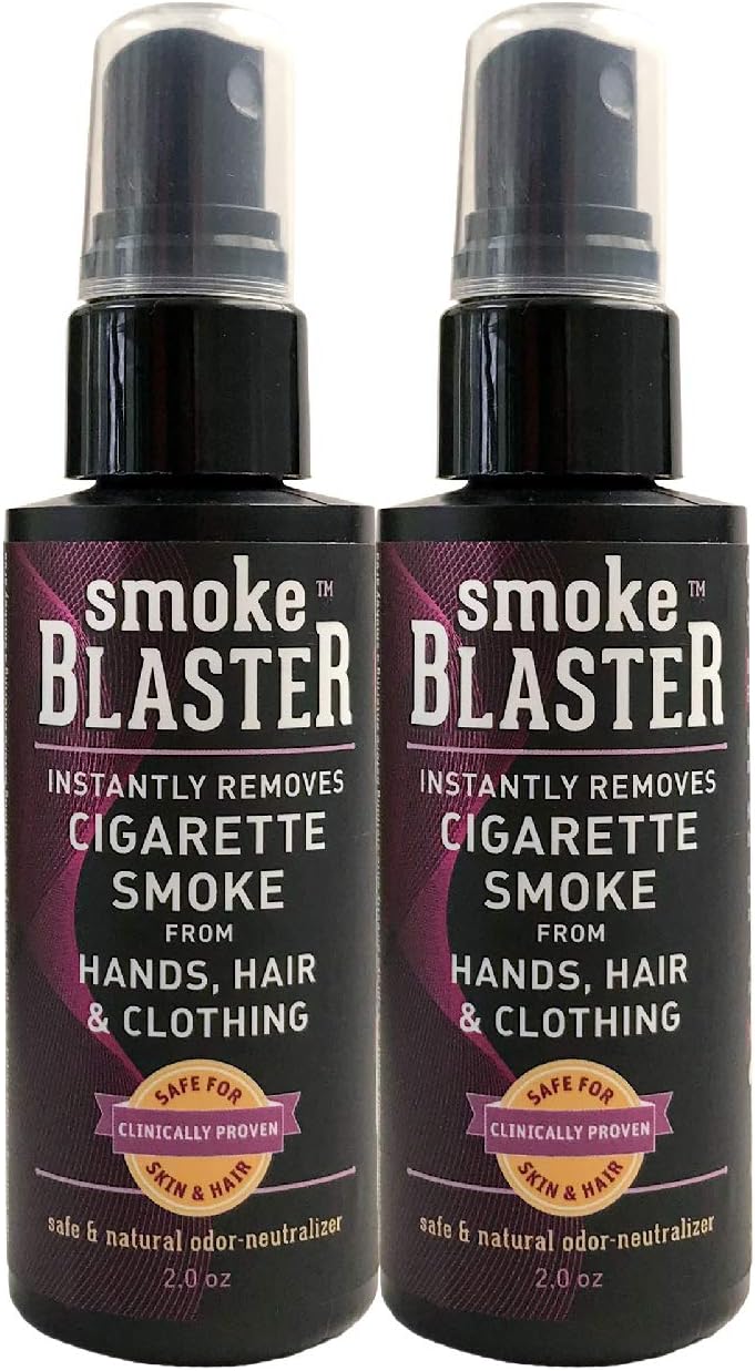 Odor Eliminator Spray, 2 Fluid Ounce (Pack of 2), Safe and Natural Instant Smoke Odor Removal from Hands, Fire, Tobacco, and Cannabis (Marijuana)