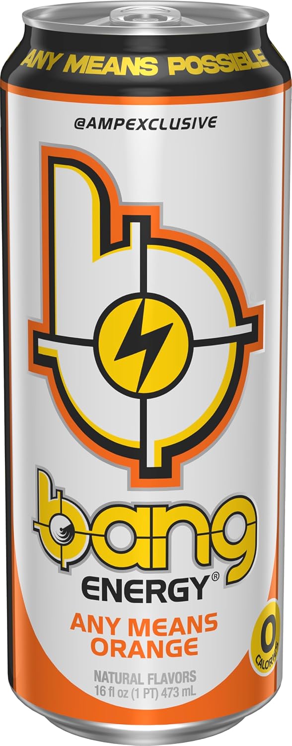 Bang Energy Blue Razz, Sugar-Free Energy Drink, 16-Ounce | Pack of 12