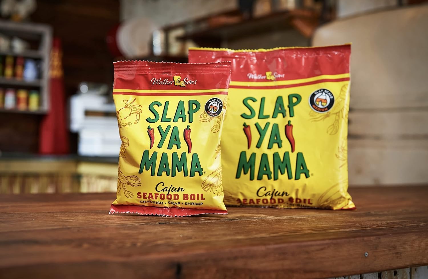 Slap Ya Mama Cajun Seafood Boil, 1 lb - Pack of 3 | 3 1 lb bags of Cajun seafood boil seasoning for crawfish, shrimp, crab, corn, potatoes, and sausage.