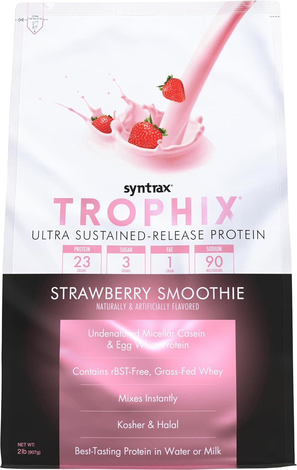 Syntrax Nutrition Trophix, Ultra Sustained-Release Protein Powder Blend, Chocolate Supreme, 5 lbs.