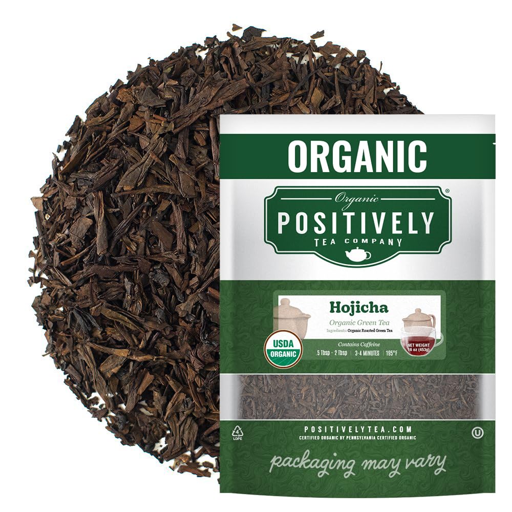 Organic Positively Tea Company, Pinhead Gunpowder Green Tea, Loose Leaf, 16 Ounce