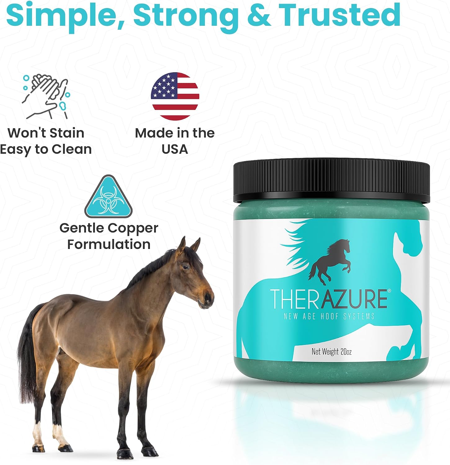 Horse Hoof Thrush Treatment Clay - 20 oz Jar
