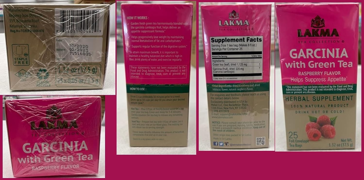 HYLEYS Lakma 14 Day Weight Loss Kit Green Tea - 42 Tea Bags