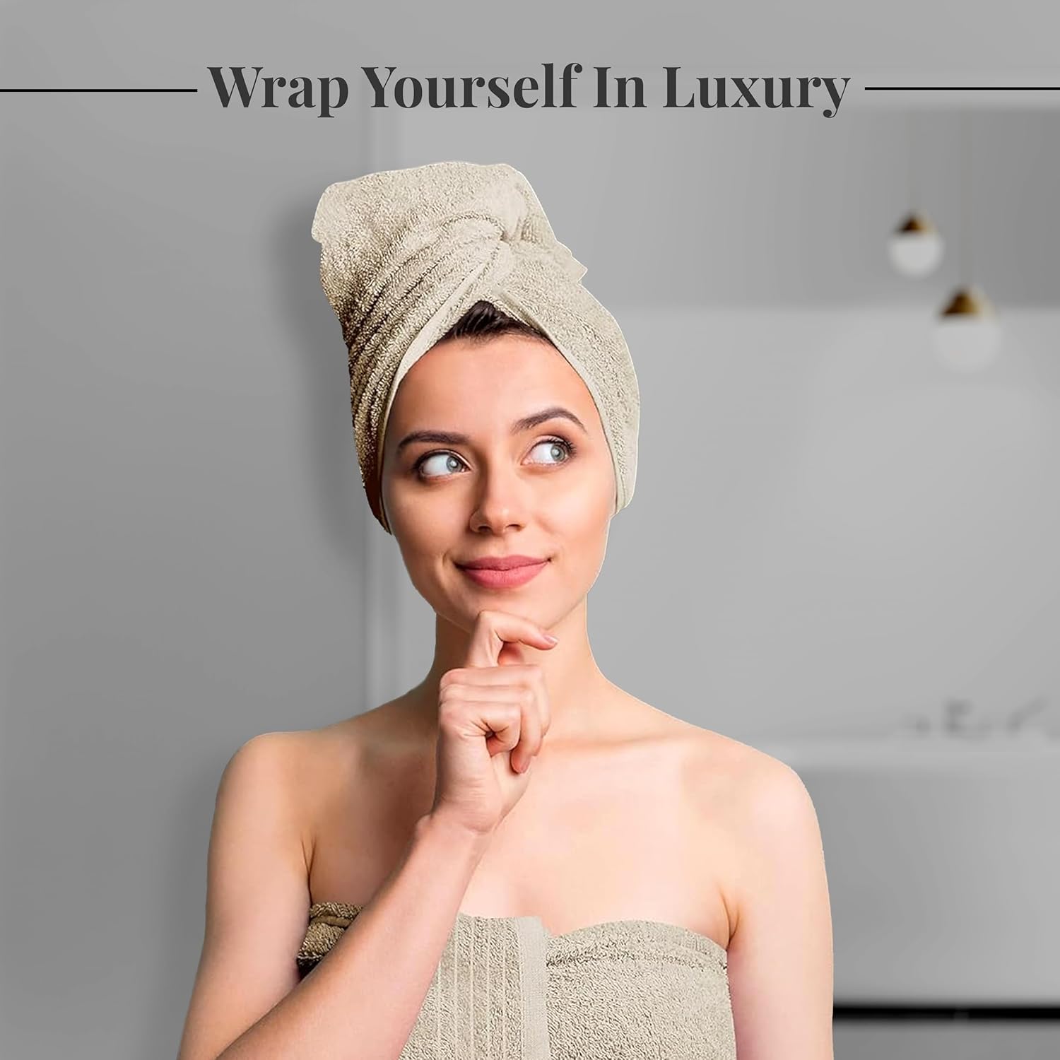 Tens Towels 8 Piece Towel Set, 2 XL Bath, 2 Hand, 4 Washcloth, Dark Grey